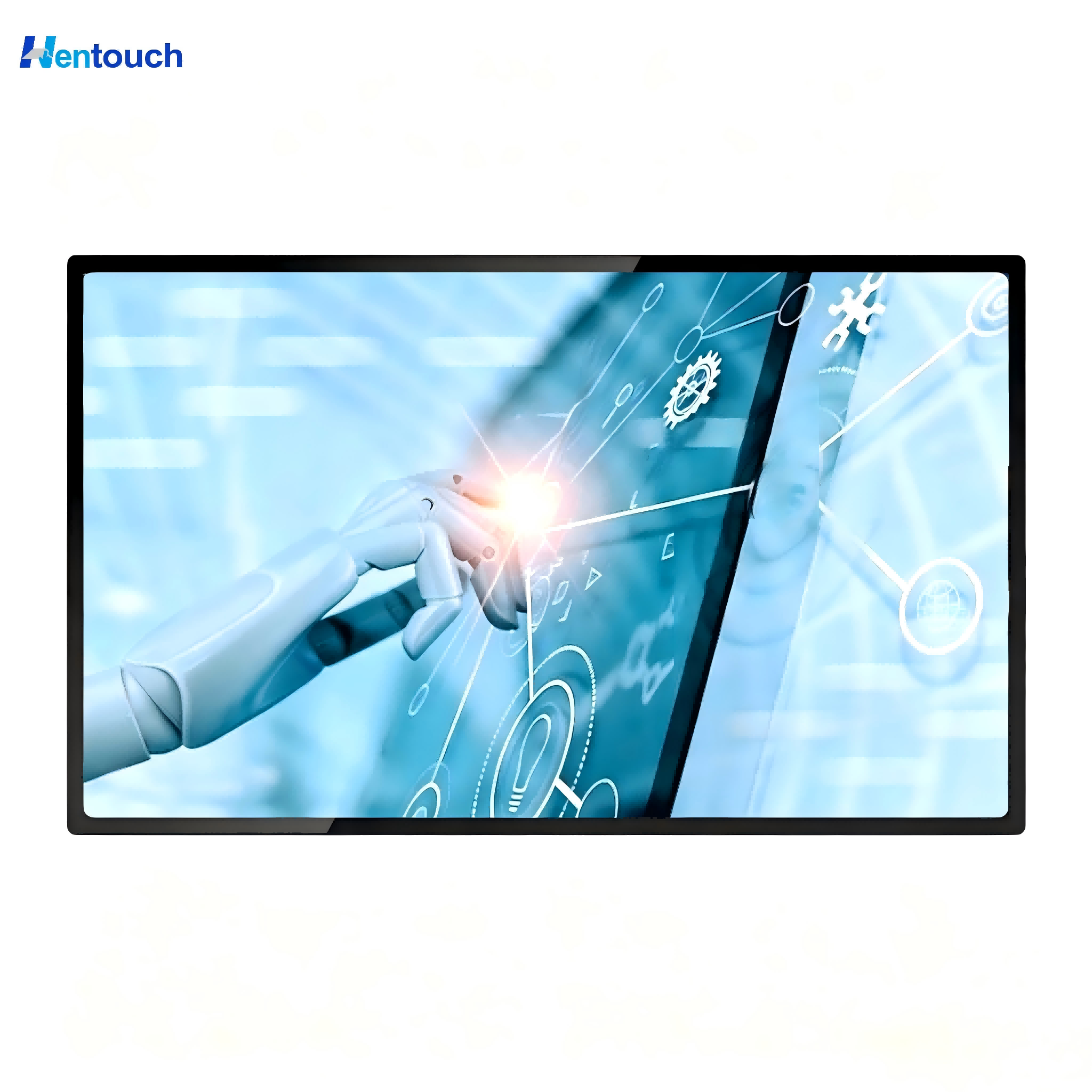 65-Inch Wall-Mounted LED Backlit Touch Screen Display Monitor